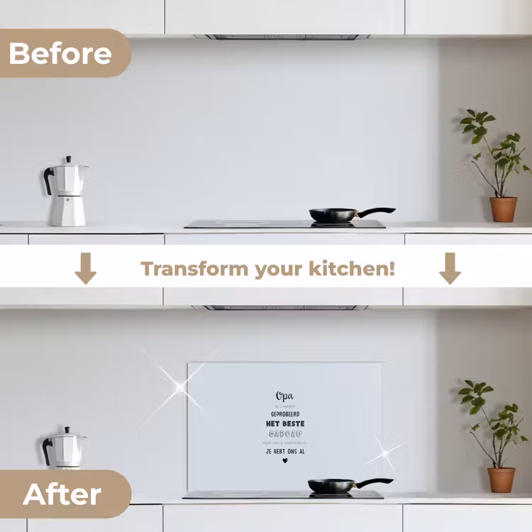 Kitchen splashback for hob - Father's Day gifts - Grandpa - Proverbs - The best gift - Quote — 7