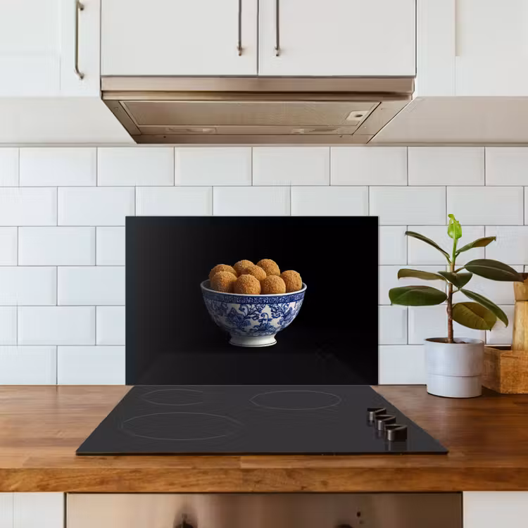 Kitchen splashback for hob - Delft blue - Bitterballen - Holland - Bowl — 3