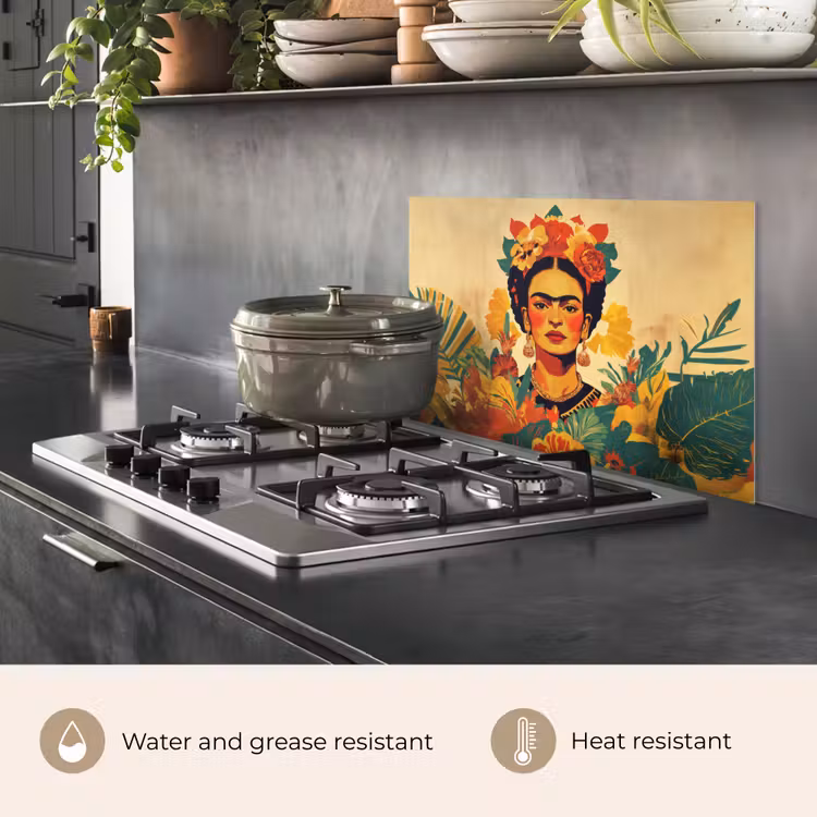 Kitchen splashback for hob - Feminine - Flowers - Jewelry — 2