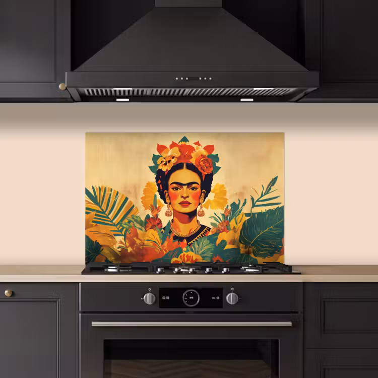 Kitchen splashback for hob - Feminine - Flowers - Jewelry — 5