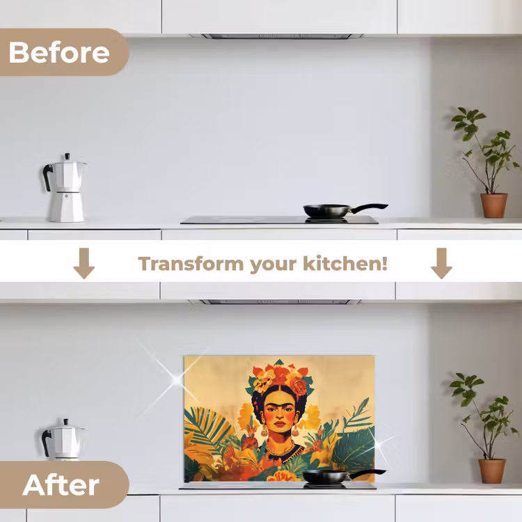 Kitchen splashback for hob - Feminine - Flowers - Jewelry — 7