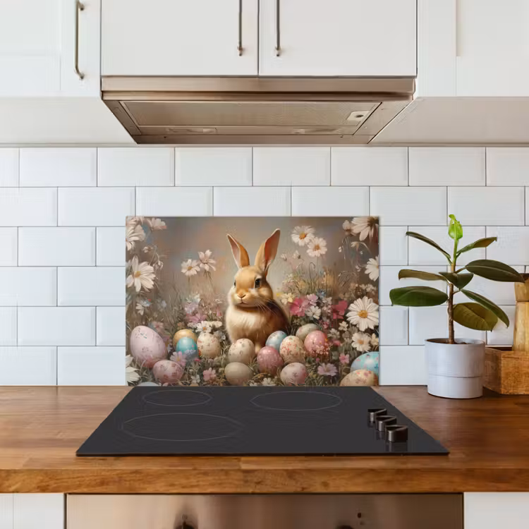 Kitchen splashback for hob - Easter Bunny - Spring - Easter Eggs — 3