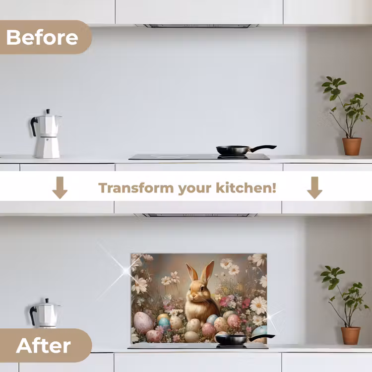Kitchen splashback for hob - Easter Bunny - Spring - Easter Eggs — 7