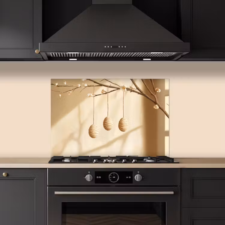 Kitchen splashback for hob - Beige - Easter Branch - Eggs — 5