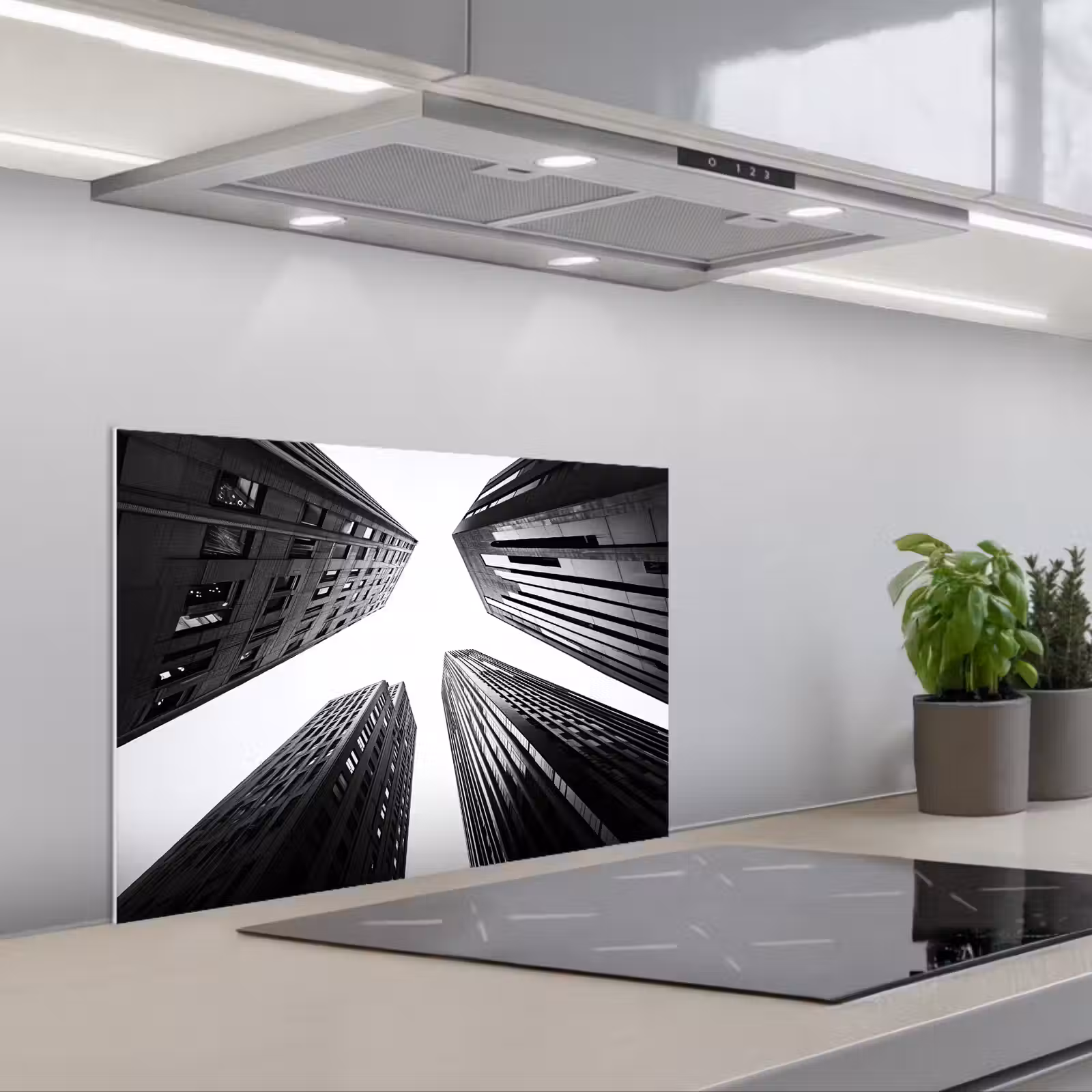 Kitchen splashback for hob - Buildings - Air - Black — 1
