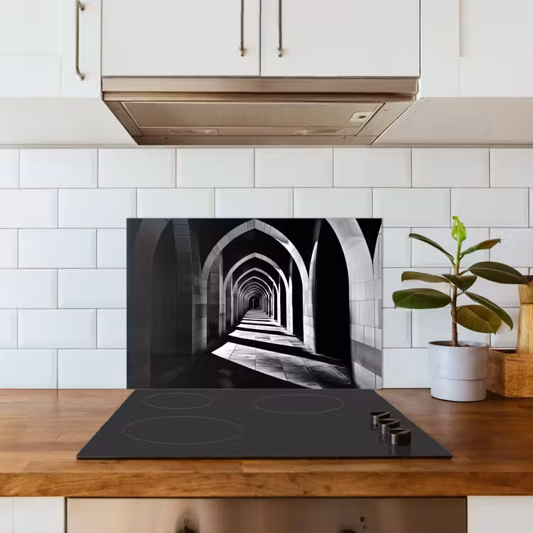 Kitchen splashback for hob - Corridor - Arches - Shadow - Depth — 3
