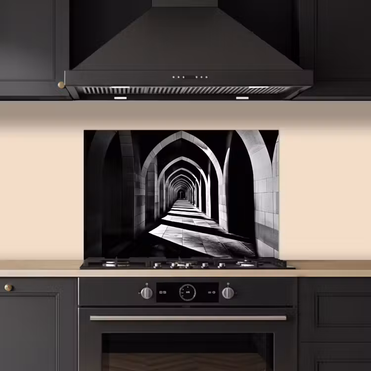 Kitchen splashback for hob - Corridor - Arches - Shadow - Depth — 5