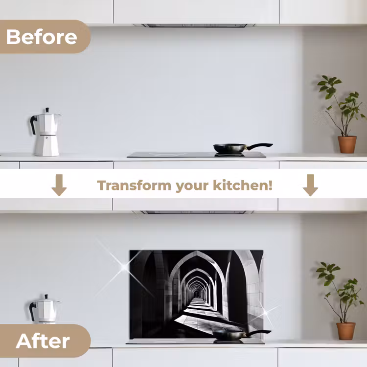Kitchen splashback for hob - Corridor - Arches - Shadow - Depth — 7