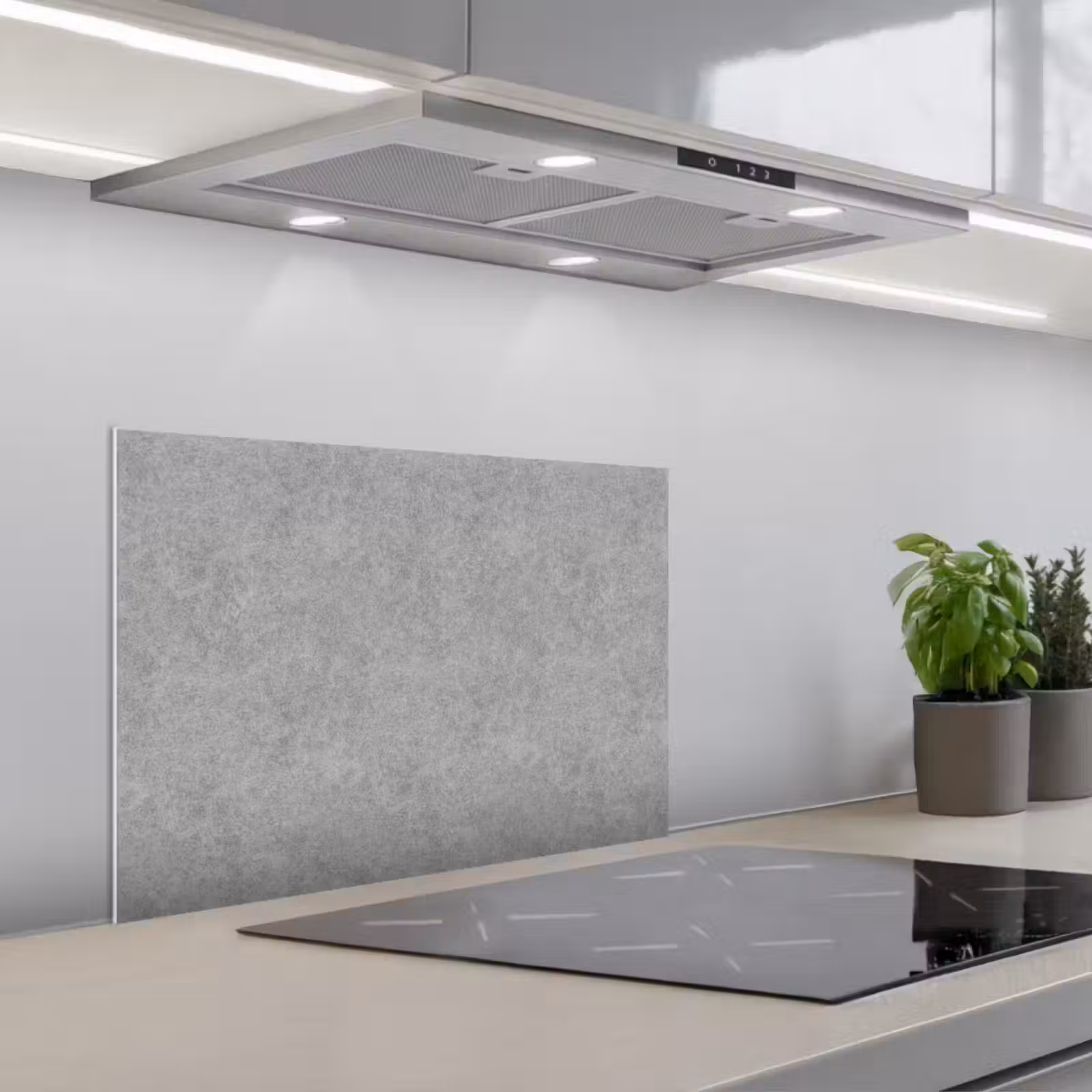 Kitchen splashback for hob - Concrete - Old - Pattern — 1