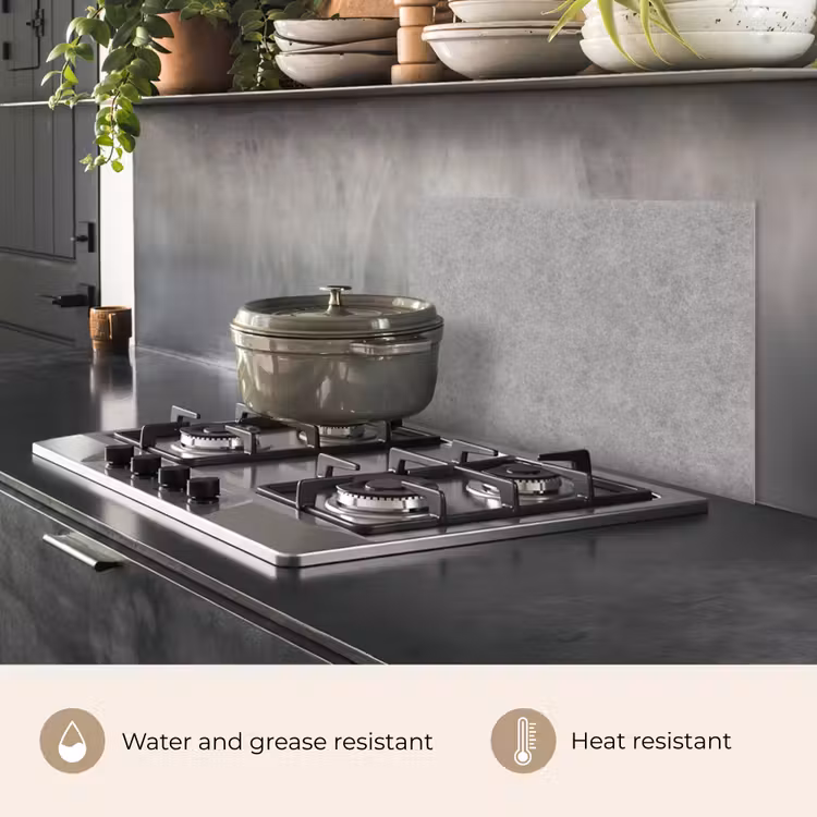 Kitchen splashback for hob - Concrete - Old - Pattern — 2