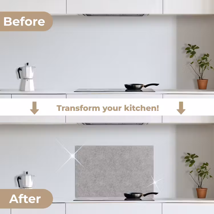 Kitchen splashback for hob - Concrete - Old - Pattern — 7