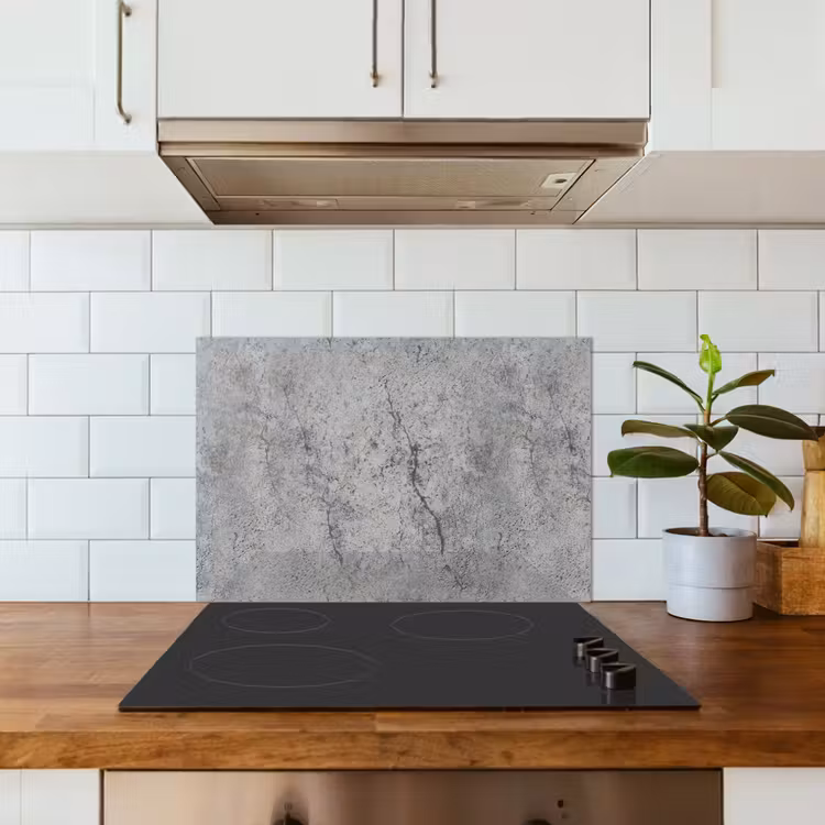 Kitchen splashback for hob - Concrete - Wall - Industrial - Patterns — 3