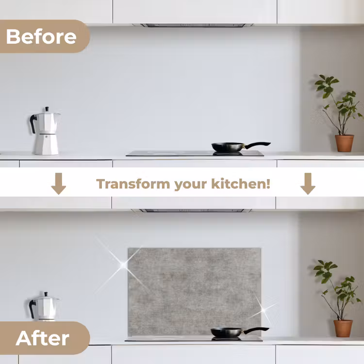 Kitchen splashback for hob - Concrete - Wall - Patterns — 7