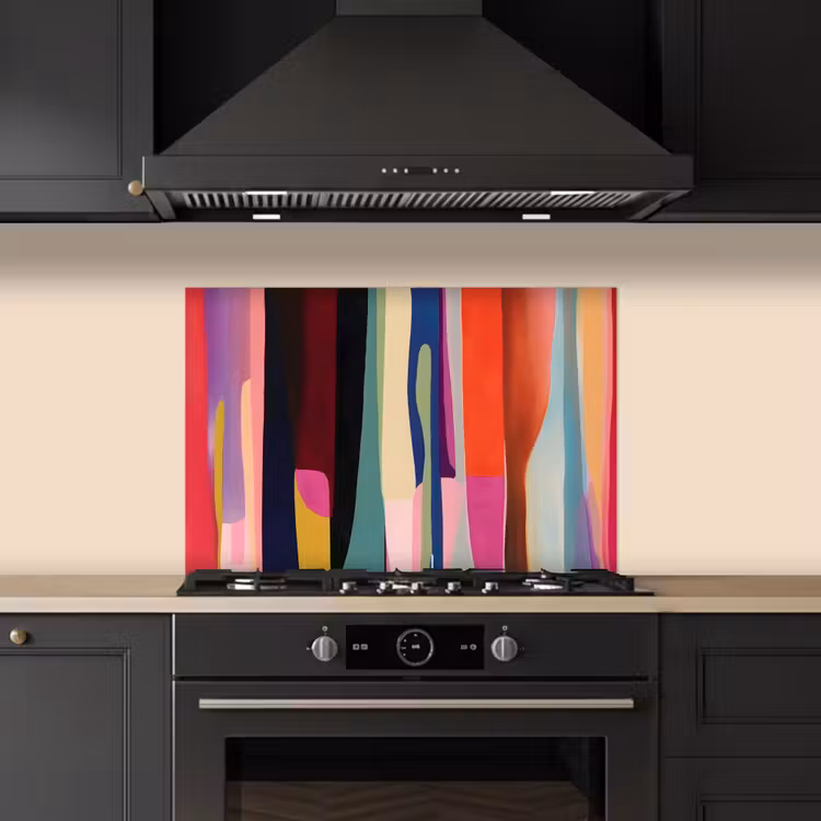 Kitchen splashback for hob - Colorways - Vertical - Colorful — 5