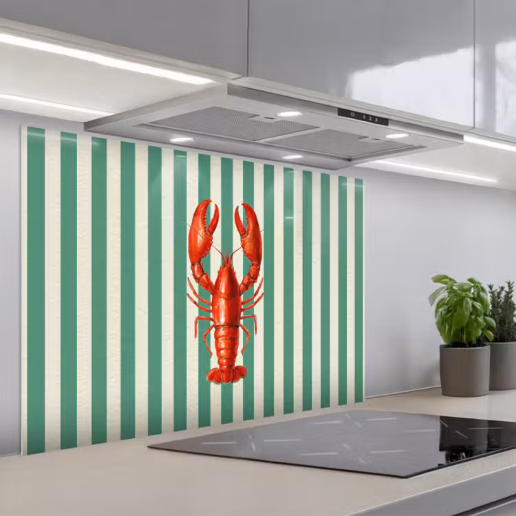 Kitchen splashback for hob - Cancer - Stripes - Realistic - Summery — 1