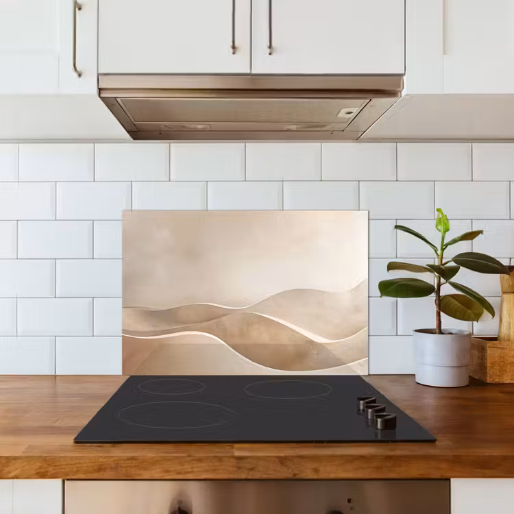 Kitchen splashback for hob - Beige - Hills - Pattern — 3
