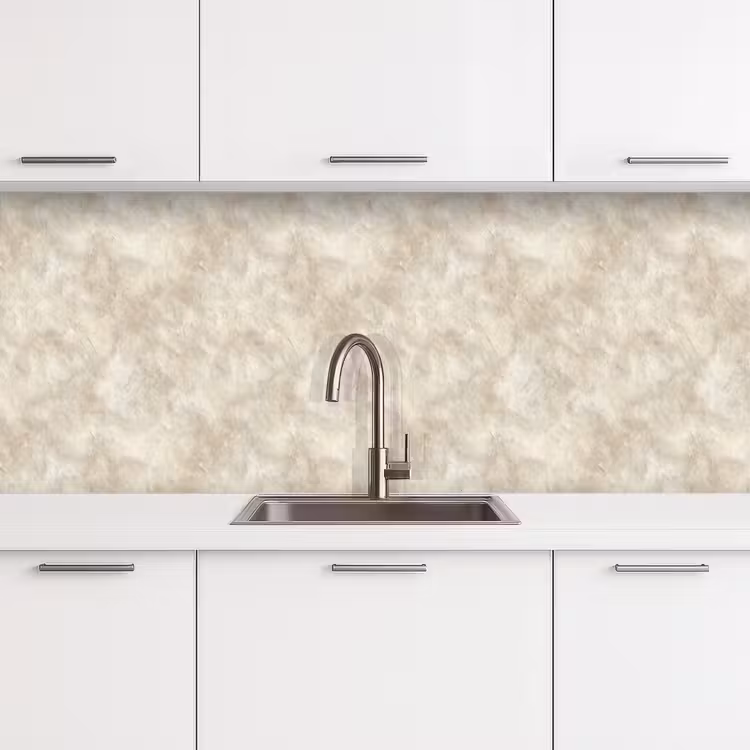Kitchen splashback - Beige - Embossed texture - Natural stone — 4