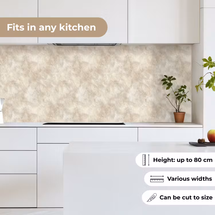 Kitchen splashback - Beige - Embossed texture - Natural stone — 7
