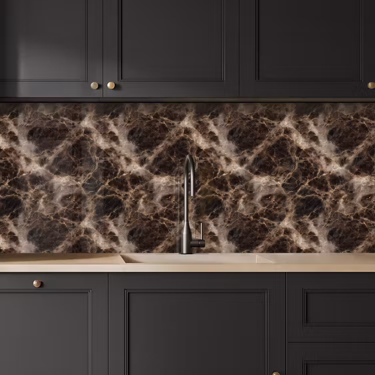Kitchen splashback - Brown - Gold - Marble — 6