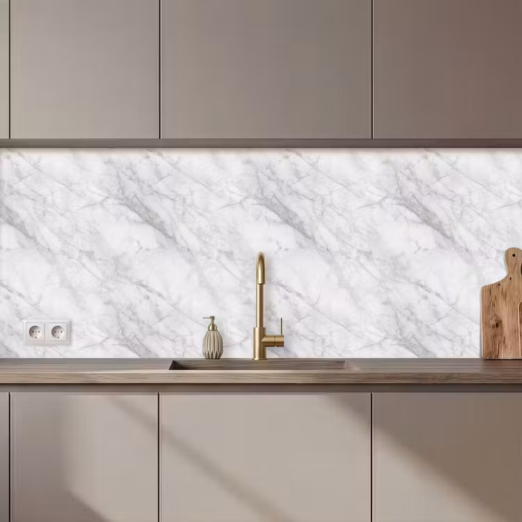Kitchen splashback - Classic - Marble - Gray — 1