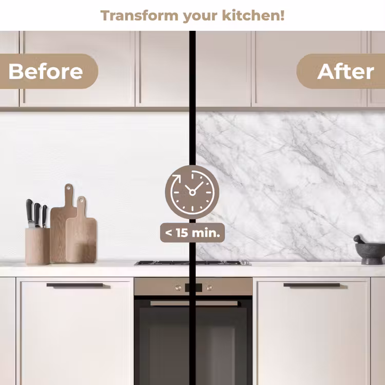Kitchen splashback - Classic - Marble - Gray — 3