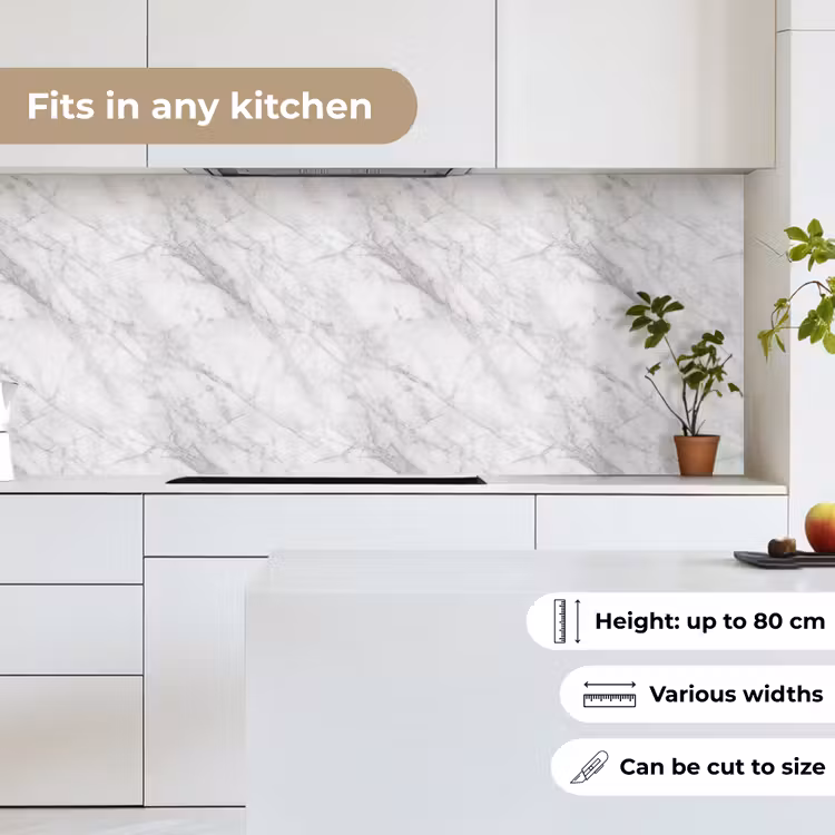 Kitchen splashback - Classic - Marble - Gray — 7
