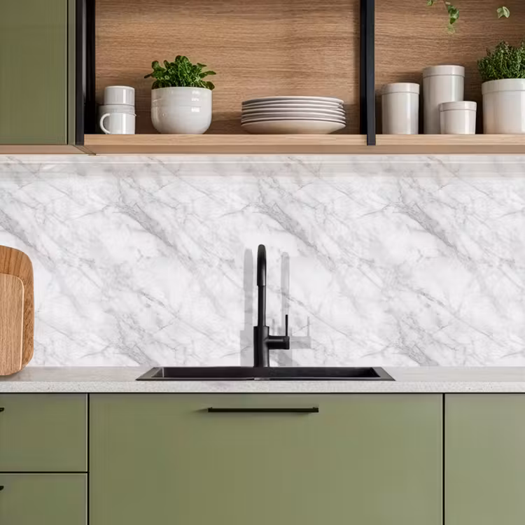 Kitchen splashback - Classic - Marble - Gray — 8