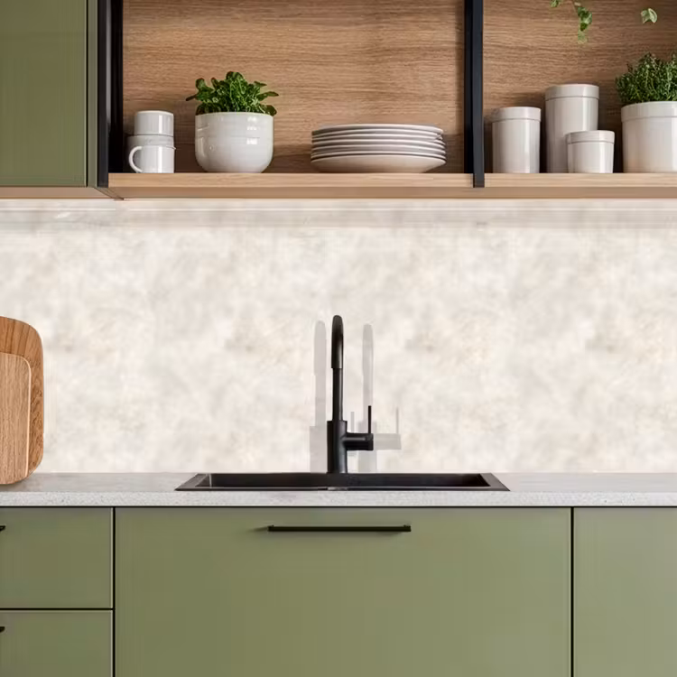 Kitchen splashback - Cream beige - Marble - Veins — 8