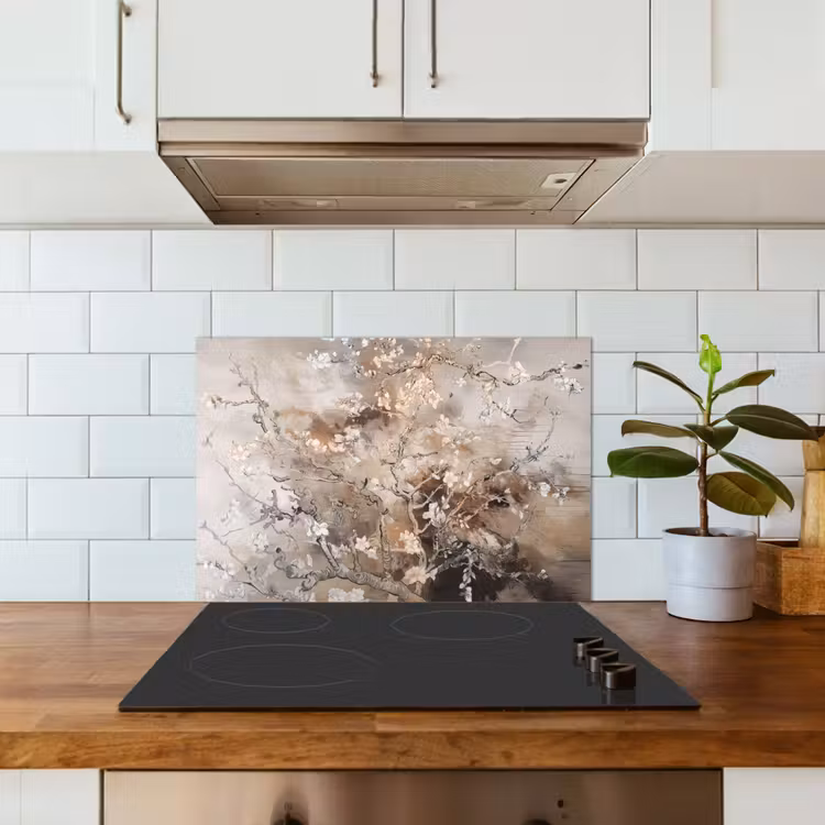 Kitchen splashback for hob - Almond Blossom - Art - Van Gogh - Beige - Abstract — 3