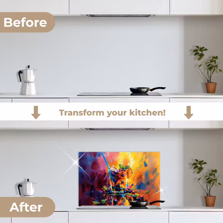 Kitchen splashback for hob - Cocktail - Fruit - Colorful - Beverage — 7