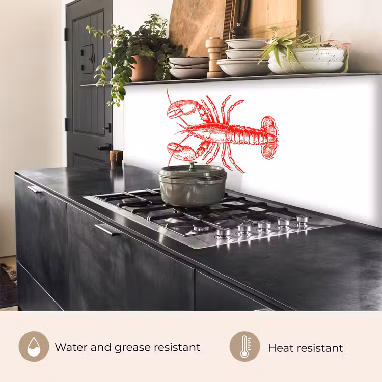 Kitchen splashback - Cancer - Red - White — 5