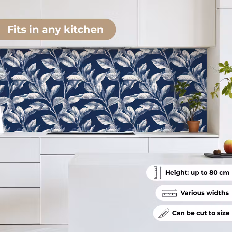 Kitchen splashback - Botanical - Pattern - Blue — 7