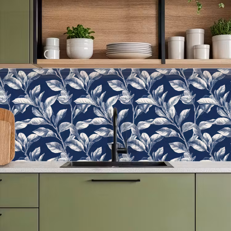 Kitchen splashback - Botanical - Pattern - Blue — 8