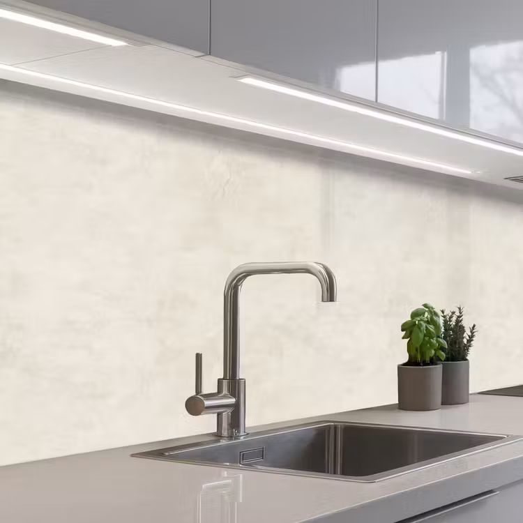 Kitchen splashback - Cream - Smooth - Concrete — 2