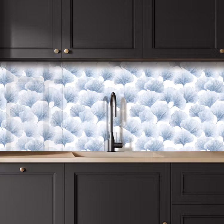 Kitchen splashback - Fan - Modern - Blue — 6