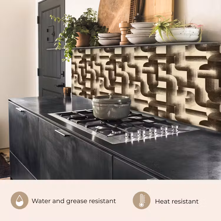 Kitchen splashback - Abstract - Retro - Black — 5