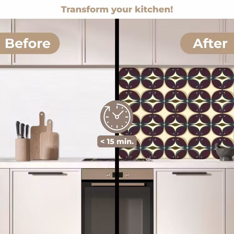 Kitchen splashback - Circle - Retro - Colorful — 3