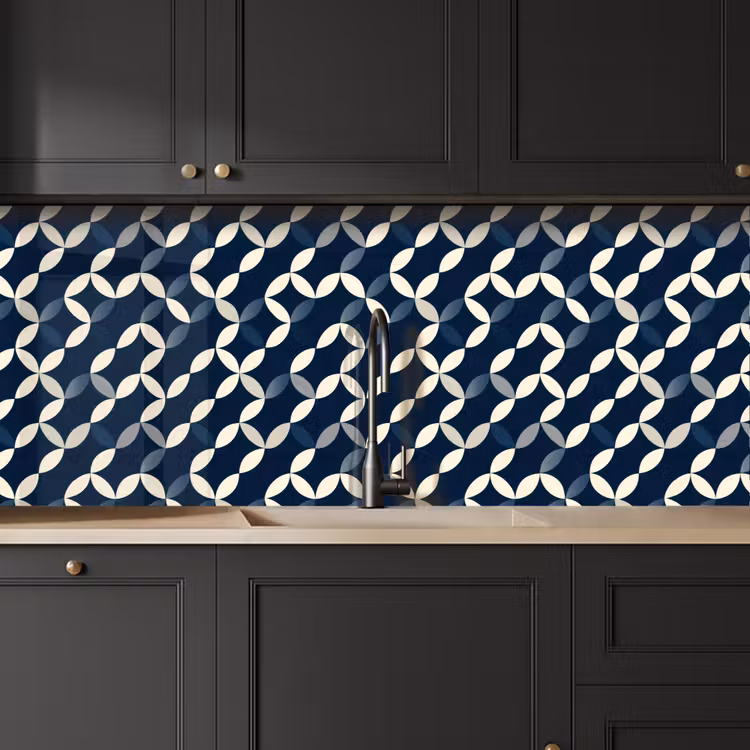 Kitchen splashback - Abstract - Pattern - Blue — 6