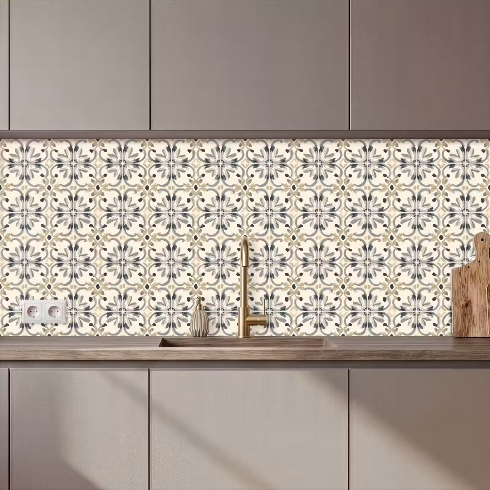 Kitchen splashback - Floral - Pattern - Colorful — 1