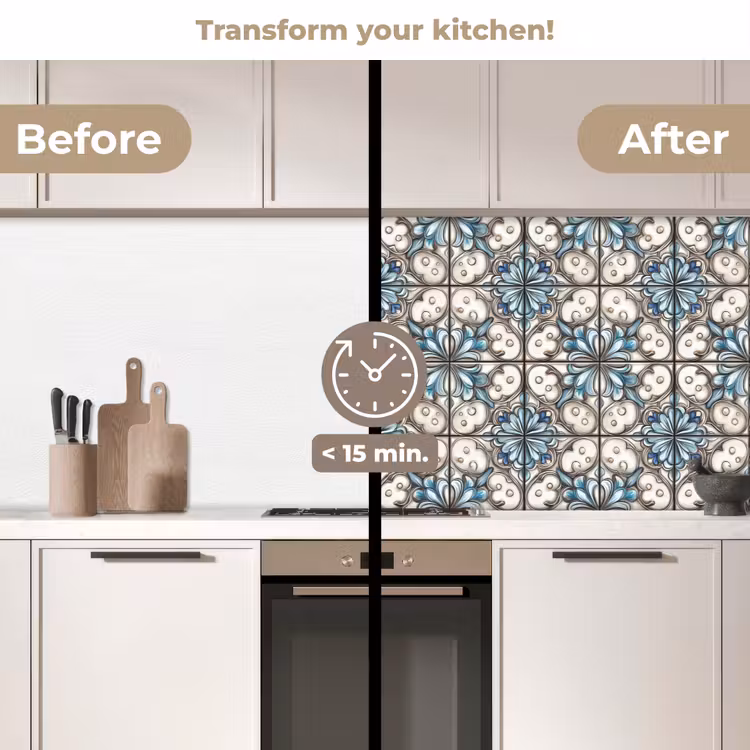Kitchen splashback - Baroque - Tile - Colorful — 3
