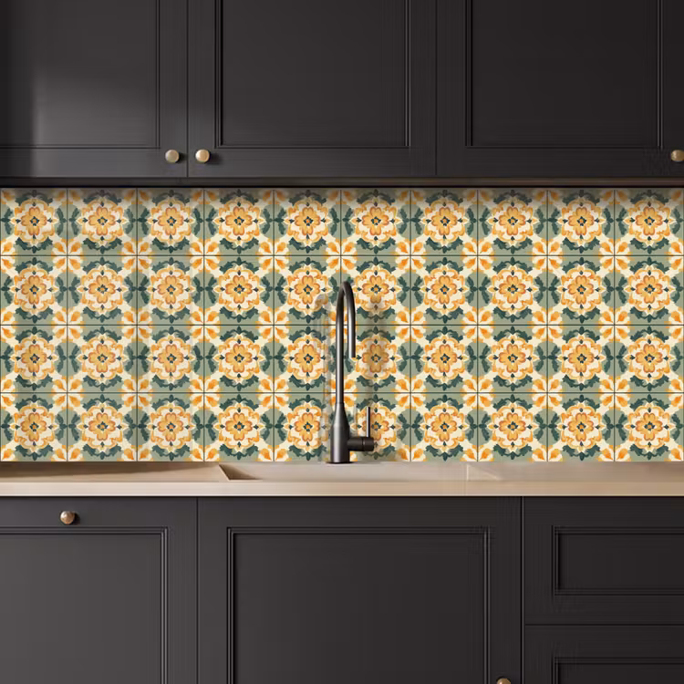 Kitchen splashback - Ceramics - Weathered - Colorful — 6