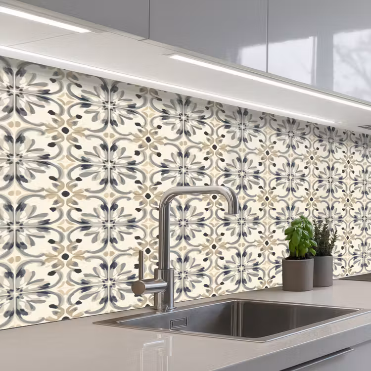 Kitchen splashback - Floral - Pattern - Colorful — 2