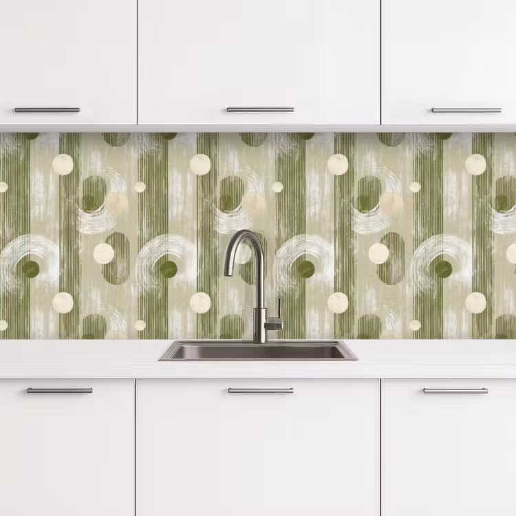 Kitchen splashback - Artistic - Modern - Green — 4