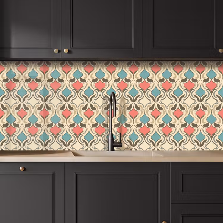 Kitchen splashback - Baroque - Retro - Colorful — 6