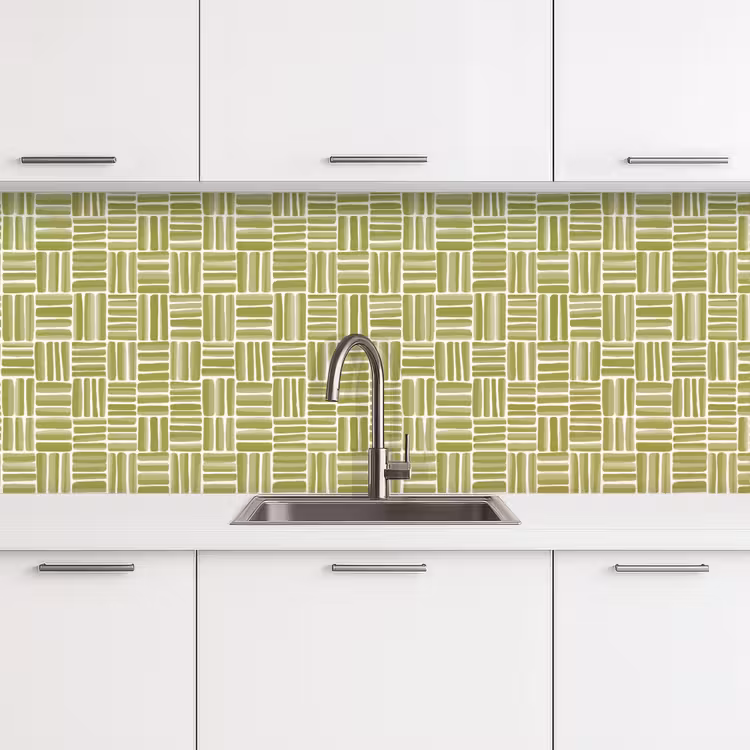 Kitchen splashback - Braid - Pattern - Green — 4