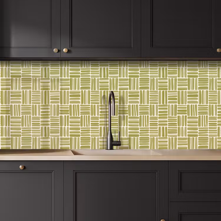 Kitchen splashback - Braid - Pattern - Green — 6
