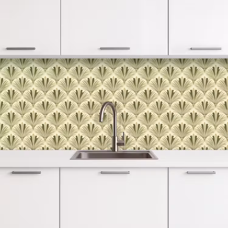 Kitchen splashback - Classic - Fan - Green — 4