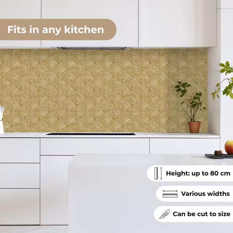 Kitchen splashback - Fan - Geometric - Green — 7