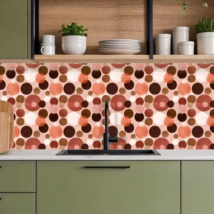 Kitchen splashback - Circles - Modern - Colorful — 8