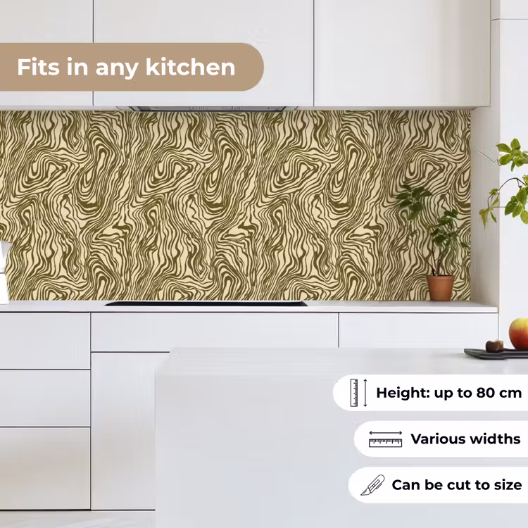 Kitchen splashback - Abstract - Marble - Green — 7
